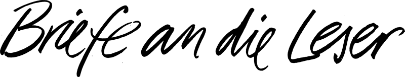Briefe an die Leser